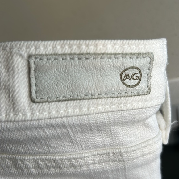 AG Adriano Goldschmied The Prima White Mid Rise Cigarette Skinny Jeans size 27 - Picture 13 of 14